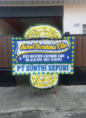 Papan Bunga Duka di Patrasana