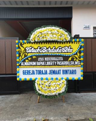 Papan Bunga Duka di Patrasana